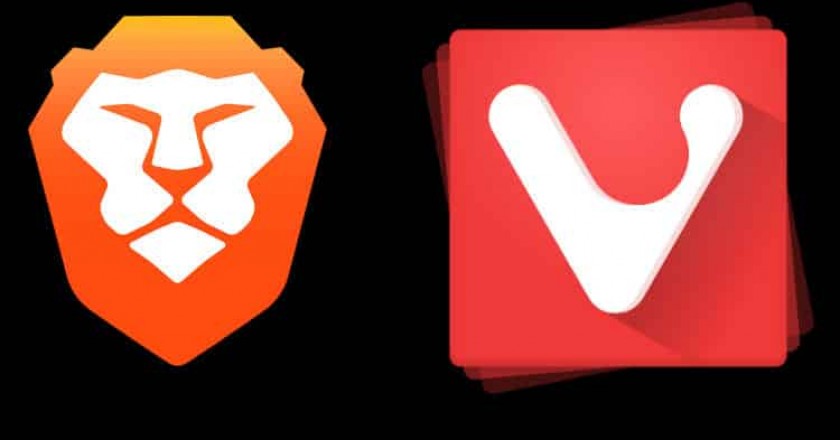 brave and vivaldi browsers logo