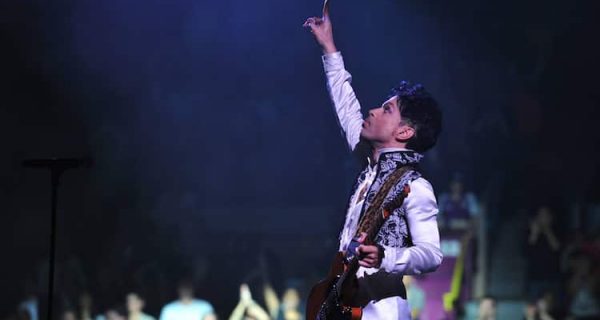 Prince performing